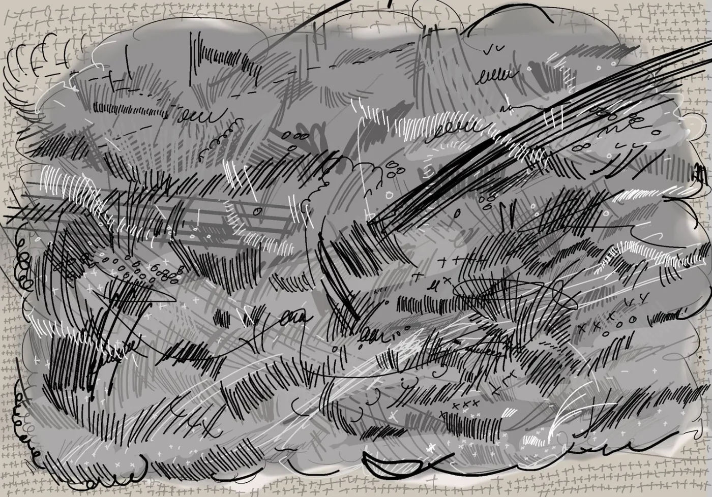 Digital sketch for Big Ball of Violence #5, Jason Gouliard, 2020