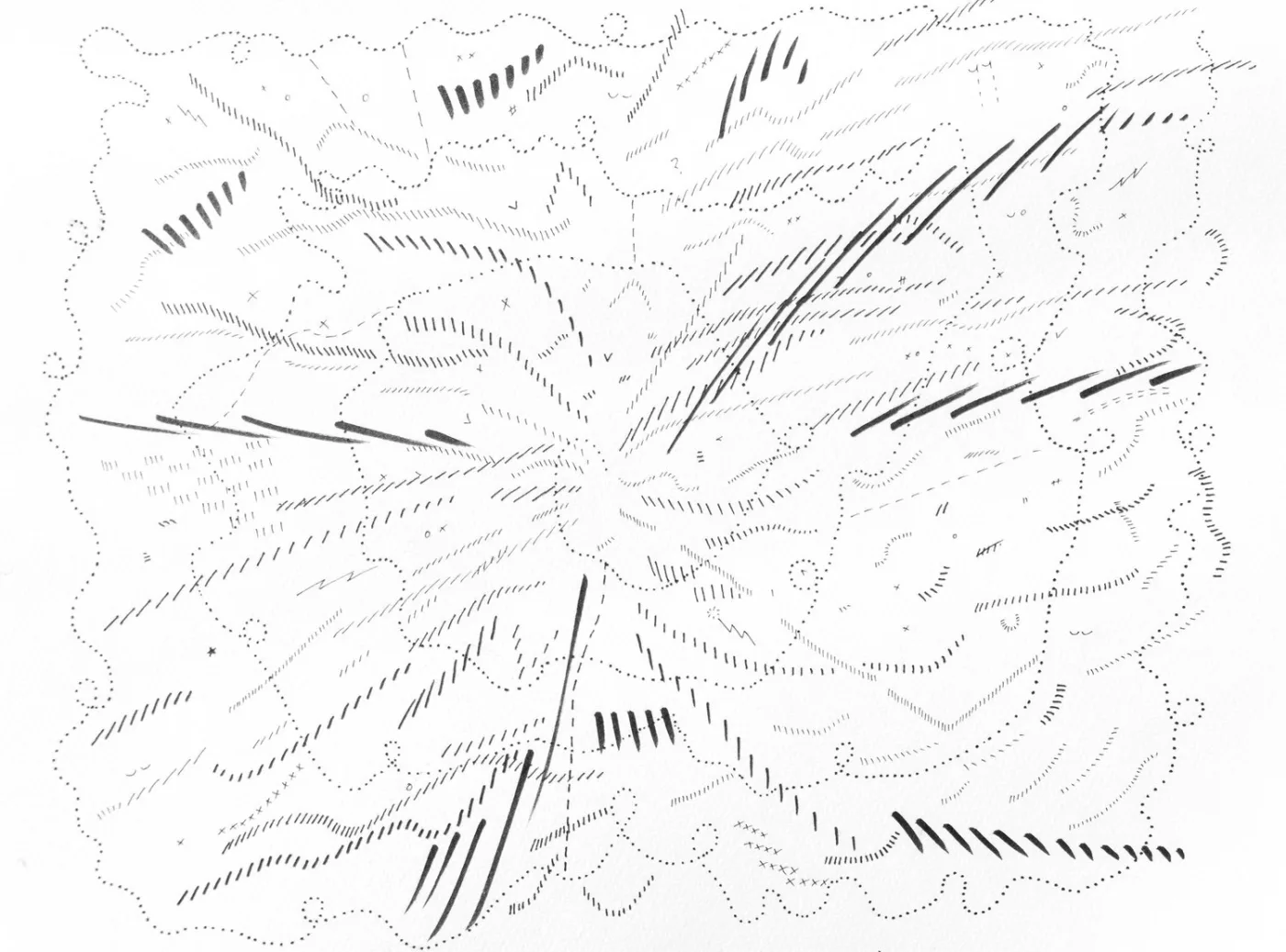 <b>Jason Gouliard</b></br><i>Drawing 6</i></br>2020</br>ink on paper</br>12” x 9”