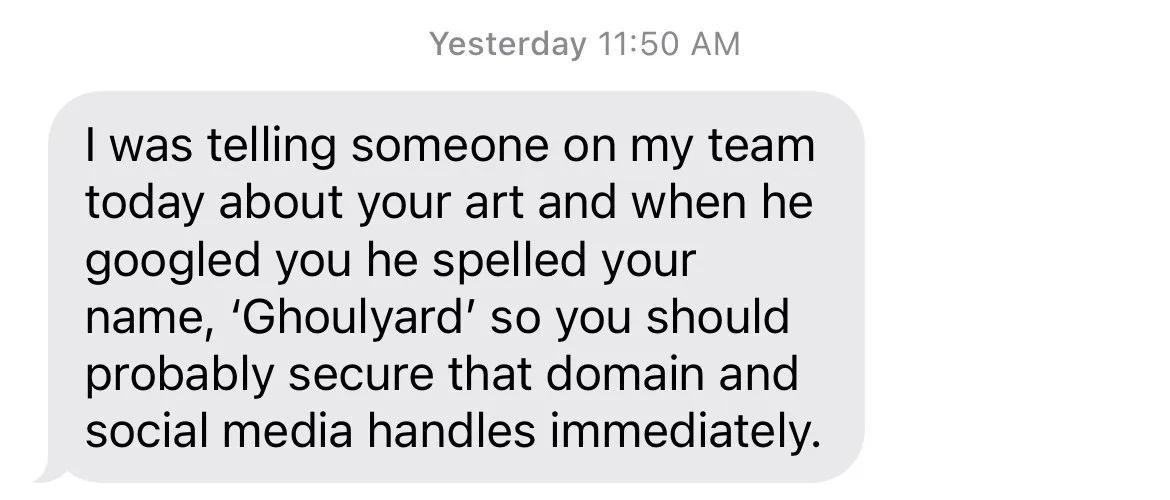Ghoulyard is spelled Gouliard