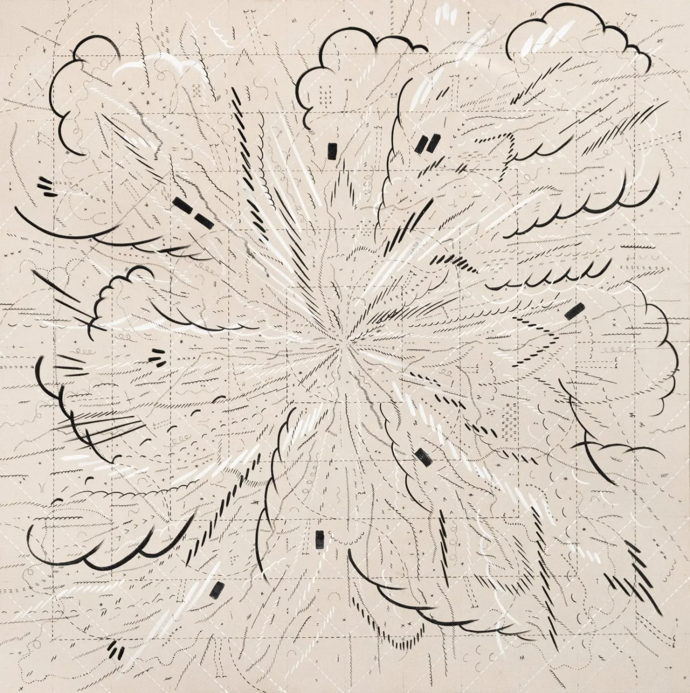 Boom #1, Jason Gouliard, 54” x 40”, Acrylic on canvas, 2021