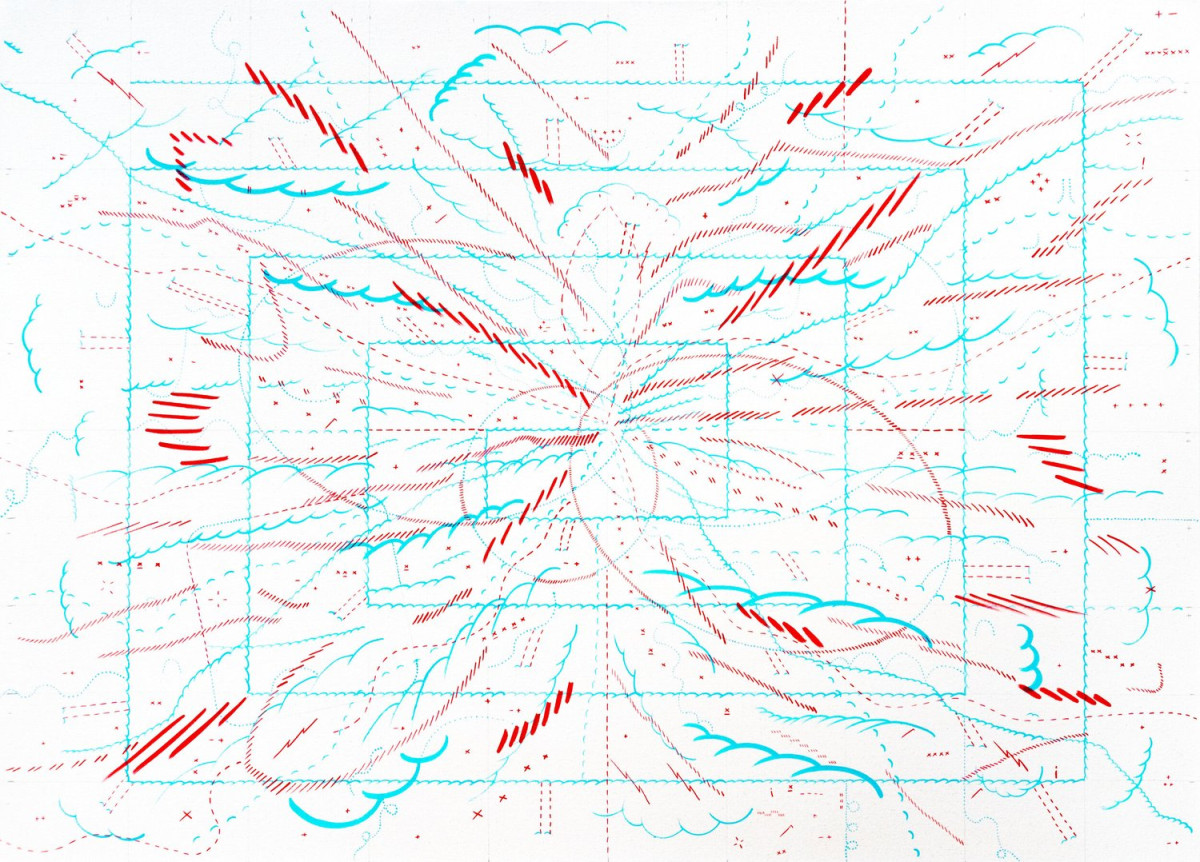 The Standard Model: Number 8, Jason Gouliard, 54” x 40”, Acrylic on canvas, 2021