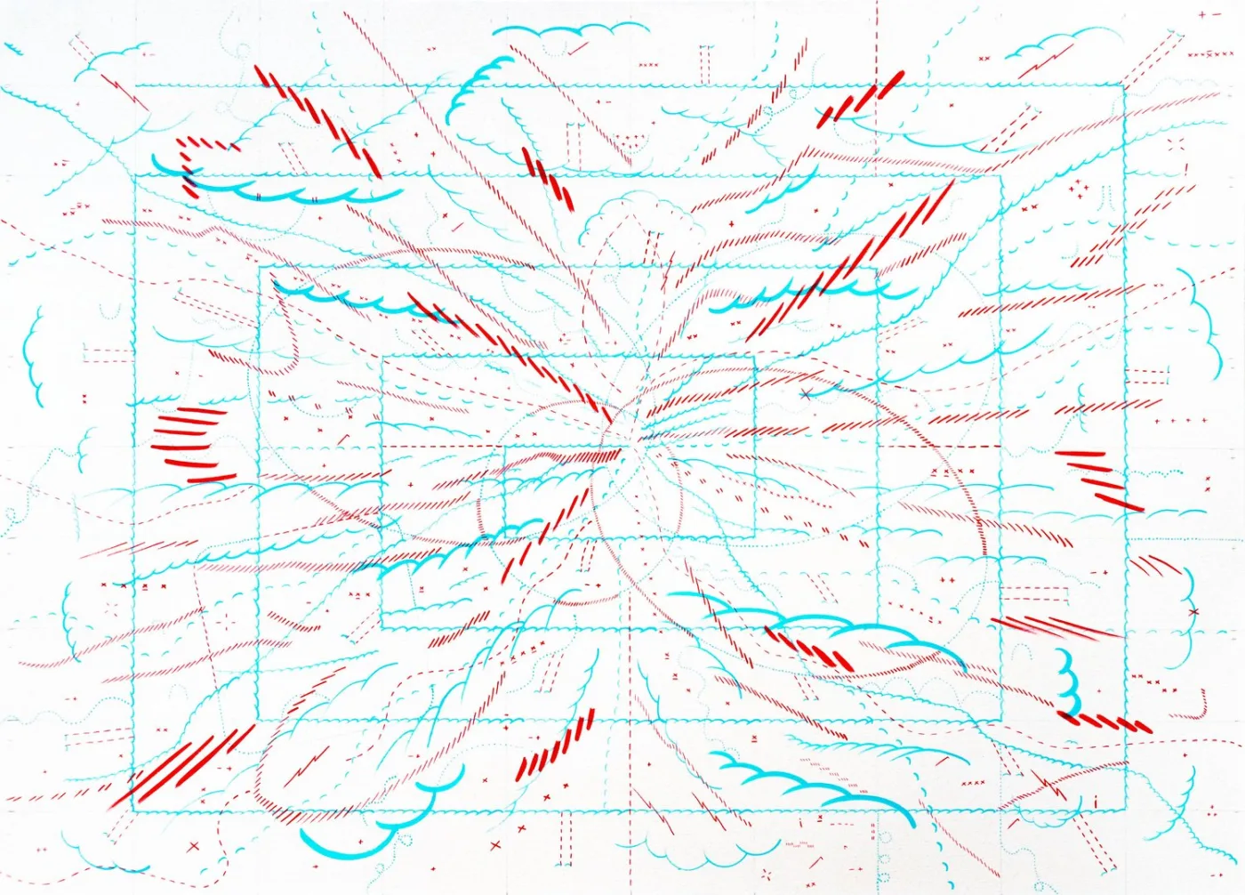 The Standard Model: Number 8, Jason Gouliard, 54” x 40”, Acrylic on canvas, 2021