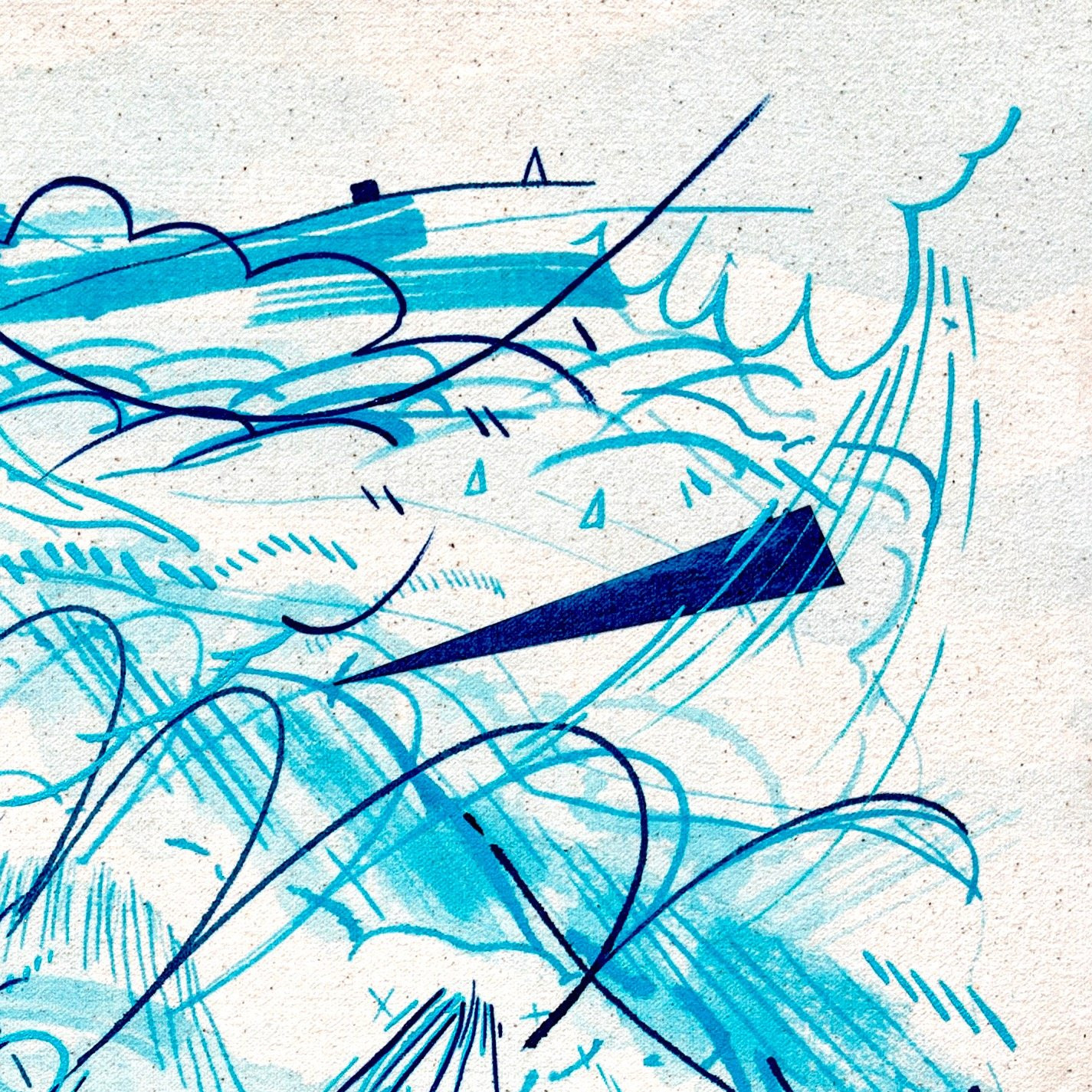 Another Moment When the Sky Disobeyed Established Rules of Perspective: Number 70 — detail