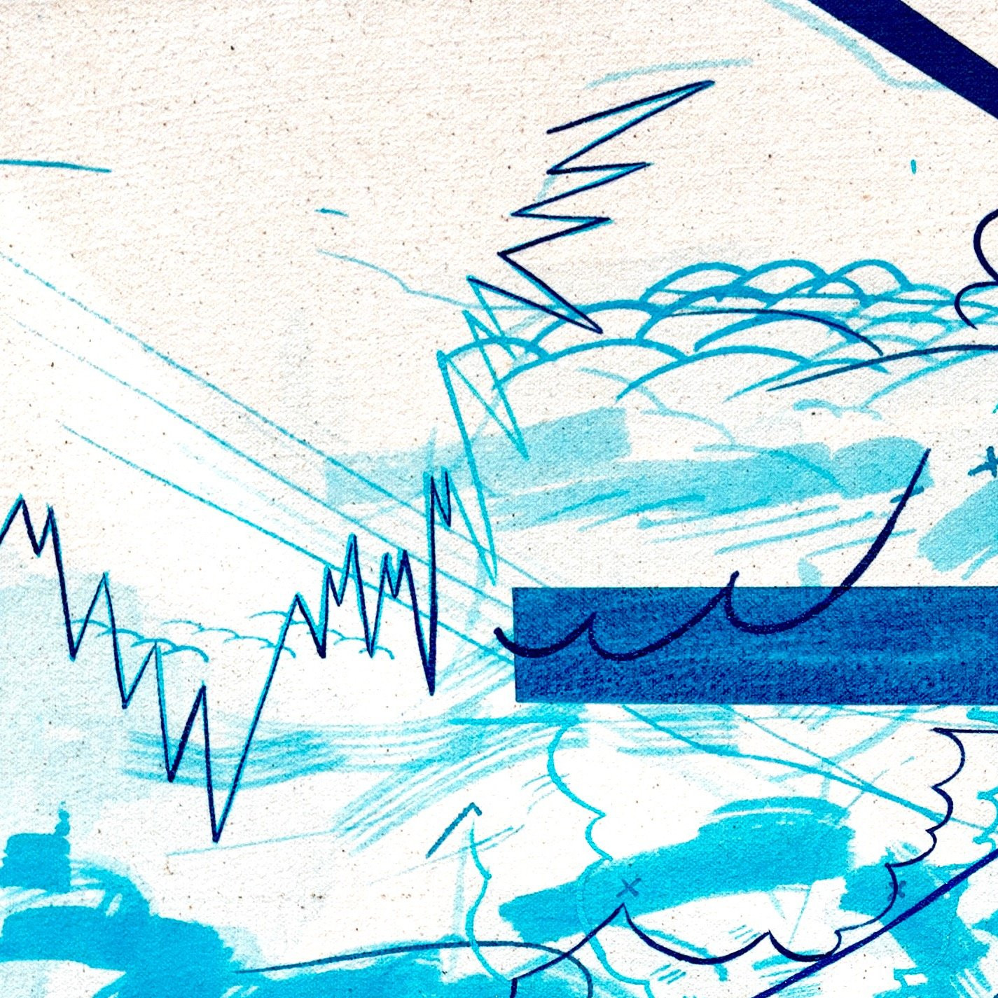 Another Moment When the Sky Disobeyed Established Rules of Perspective: Number 70 — detail