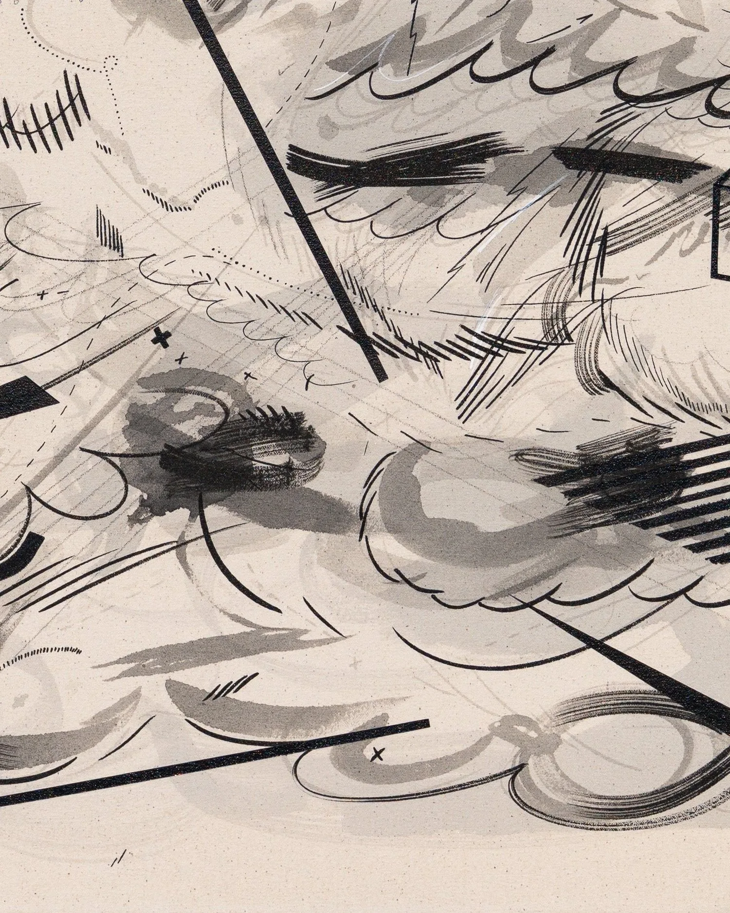 Hidden Transparencies Through Which Strange Landscapes Appeared Instantaneously: Number 76 — detail